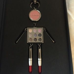 NIB Mac lover keychain robot makeup boy